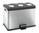 Rejoice Recycling Bin 3x12, EKO, Matt Edelstahl
