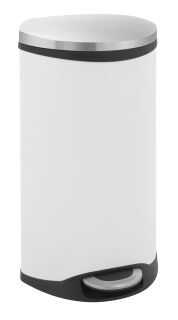 Shell Bin 30 Liter, EKO, Weiß, Matt Edelstahl