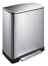 Tritt-Mülleimer rechteckig 50 Liter, EKO, Matt...