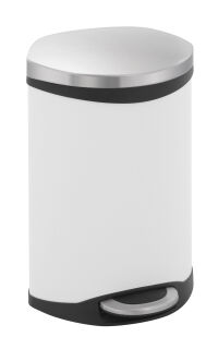 Shell Bin 10 Liter, EKO, Weiß, Matt Edelstahl