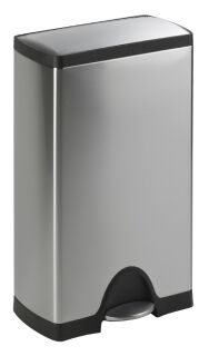 Tritt-Mülleimer Rectangular 38 Liter, Simplehuman, Matt Edelstahl