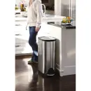Tritt-Mülleimer Butterfly 30 Liter, Simplehuman, Matt Edelstahl