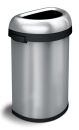 Semi-round Open Bin, Simplehuman, Matt Edelstahl