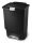 Rectangular Plastic Step Can, Simplehuman, Schwarz