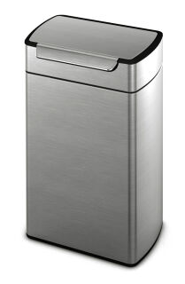 Rectangular Touch-Bar Bin 40 Liter, Simplehuman, Matt Edelstahl