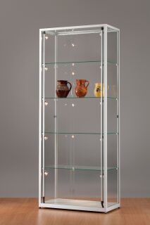 Standvitrine 111800, 800 x 400 x 1984 mm, Halogen-Beleuchtung
