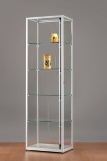 Standvitrine 111600, 600 x 400 x 1984 mm, LED-Beleuchtung auf Schiene