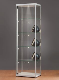 Standvitrine 115600, 600 x 400 x 2000 mm, LED-Beleuchtung