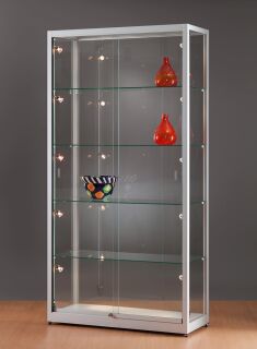 Standvitrine 3111000, 1000 x 400 x 1972 mm, Halogen-Beleuchtung