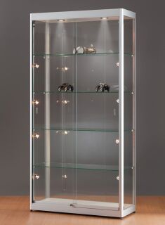 Standvitrine 3151000, 1000 x 400 x 2000 mm, Halogen-Beleuchtung