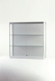 Wandvitrine 1151000-W, 1000 x 300 x 1000 mm, LED-Beleuchtung