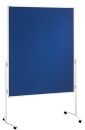 Moderationstafel ECO, 120 x 150 cm mobil, blau/Filz,...