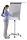 Flipchart EuroLine Mobil, 70 cm Durchmesser, 21,5 kg, 70 x 103 cm, silber