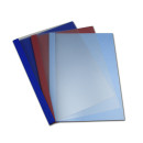 POV Premium Thermobindemappen, 270g/m², Lederstruktur, dunkelblau, satinierte Folie, 14 mm (für 121 - 140 Blatt 80g/m² Papier)