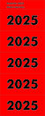 Inhaltsschilder 2025 - selbstklebend, 100 Stück,...