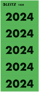 1424 Inhaltsschild 2024 - selbstklebend, 100 Stück, grün, 1 VPE