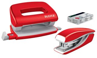 5561 Set Mini Locher Heftgerät NeXXt WOW - rot metallic, 1 St.