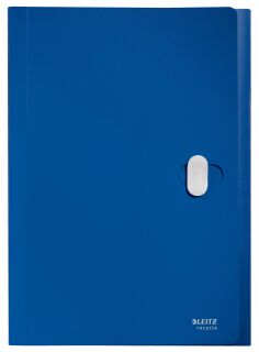 4624 Fächermappe Recycle - A4, 5 Fächer, 250 Blatt, PP, klimaneutral, blau, 1 St.