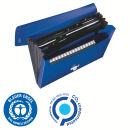 4624 Fächermappe Recycle - A4, 5 Fächer, 250 Blatt, PP, klimaneutral, blau, 1 St.