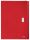 4624 Fächermappe Recycle - A4, 5 Fächer, 250 Blatt, PP, klimaneutral, rot, 1 St.