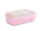 Karteibox CROCO DIN A7 quer, für 900 Karten, transluzent-pastellrosa, 1 St.