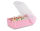 Karteibox CROCO DIN A7 quer, für 900 Karten, transluzent-pastellrosa, 1 St.