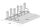 Bike Rack 4056 BR für Balloon® Bikes und Mountainbikes, Feuerverzinkter Stahl, 6 Einstellplätze