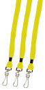 Umhängebänder mit Haken, gelb, VPE=12 St.