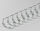 Drahtbinderücken 23 Ringe 14,3mm, 9/16 Zoll, 2:1 Teilung silver