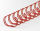 Drahtbinderücken 23 Ringe 22,2mm, 7/8 Zoll, 2:1 Teilung rot