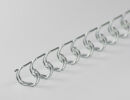 Drahtbinderücken 23 Ringe 9,5mm, 3/8 Zoll, 2:1...