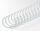 Drahtbinderücken 34 Ringe 15,9mm, 5/8 Zoll, 3:1 Teilung weiss