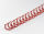 Drahtbinderücken 34 Ringe 6,4mm, 1/4 Zoll, 3:1 Teilung rot