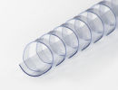 Plastikbinderücken 21 Ringe 6mm transparent
