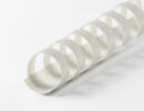 Plastikbinderücken 21 Ringe 19mm weiss