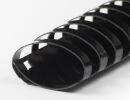 Plastikbinderücken 21 Ringe 28mm, oval schwarz
