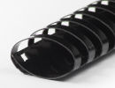 Plastikbinderücken 21 Ringe 32mm, oval schwarz