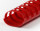 Plastikbinderücken 21 Ringe 38mm, oval rot
