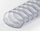 Plastikbinderücken 21 Ringe 38mm, oval transparent