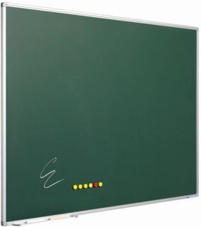 Kreidetafel, grün emaillierter Stahl, 90 x 120 cm