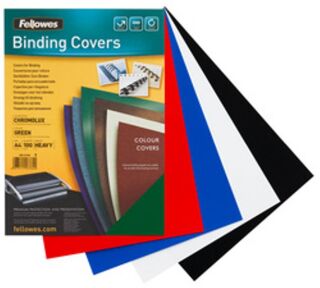 Fellowes Deckblatt Chromolux, glänzend, Farbe weiß, 100er Pack