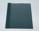 Ösenmappe, Lederstruktur, 1mm, Farbe dunkelgrün, glasklare Folie, VPE= 100 St.