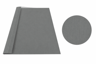 Ösenmappe, Leinenstruktur, 1mm, Farbe dunkelgrau, satinierte Folie, VPE= 100 St.