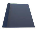 Ösenmappe, Leinenstruktur, 1mm, Farbe nachtblau, glasklare Folie, VPE= 100 St.