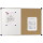Kombi-Tafel Elipse 90x120 Kork und Weißwandtafel
