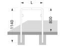 Fahrrad-Anlehnsystem Trust 30 im 3er Pack, Länge 125 cm, Feuerverzinkt, zum Einbetonieren