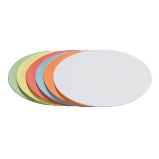 FRANKEN Moderationskarten, oval, farbsortiert, 11,0 x 19,0 cm