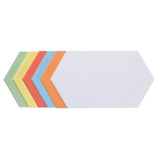 FRANKEN Moderationskarten, Wabe, farbsortiert, 29,7 x 16,5 cm
