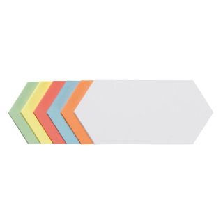 FRANKEN Moderationskarten, Rhombus, farbsortiert, 9,5 x 20,5 cm