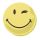 Franken Moderationskarte Wertungssymbol, Kreis, 95 mm, gelb, 100 St&uuml;ck, positiver Smilie